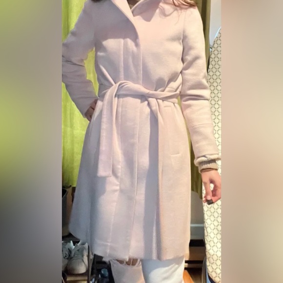 Long pink wool coat - Picture 5 of 10